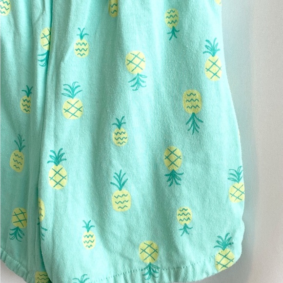 Cat & Jack Girls Pineapple Romper | Turquoise | Size 10/12 - Picture 3 of 10